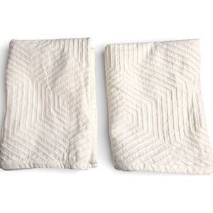 DNKY Helix Texturized Cotton Quilted Standard/Queen Sham Ivory 20"x 30"